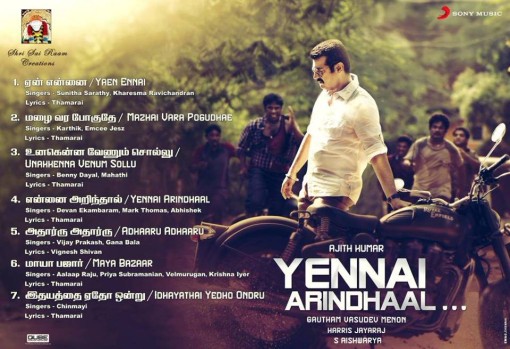 Yennai Arindhaal Songs Download mp3 Songs download free – Ajith