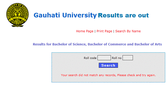 Gauhati University Result 2015, Check BA ,B.Com,B.Sc Results 