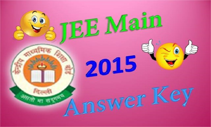 JEE Main 2015 answer key download