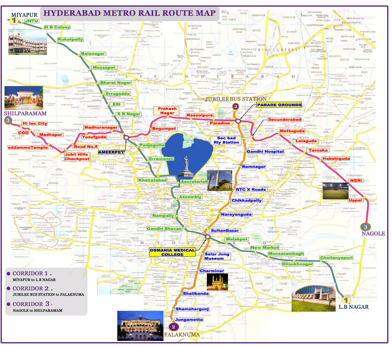 metro route map