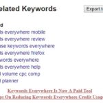 Why Keywords everywhere not showing search volume data, cpc, competition
